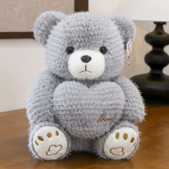 Cute Heart Hugging Teddy Bear Plush Toy – Perfect Valentine's Day Gift, Birthday Gift for Girls