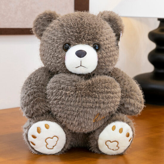 Cute Heart Hugging Teddy Bear Plush Toy – Perfect Valentine's Day Gift, Birthday Gift for Girls
