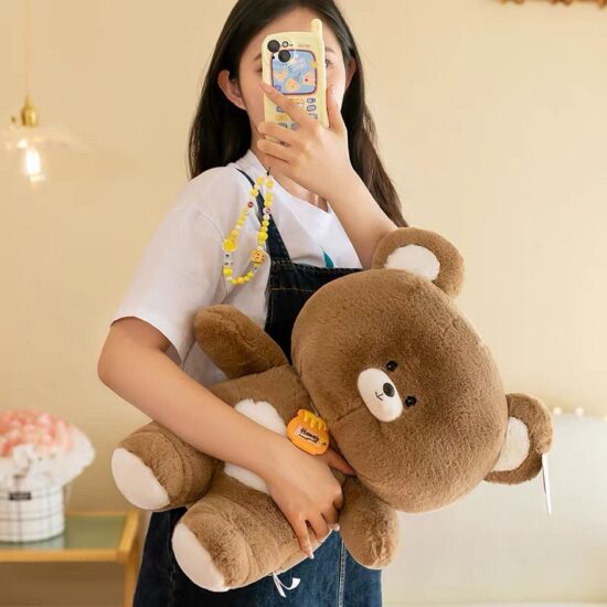 Lavender-scented teddy bear plush toy for children with calming pillow function