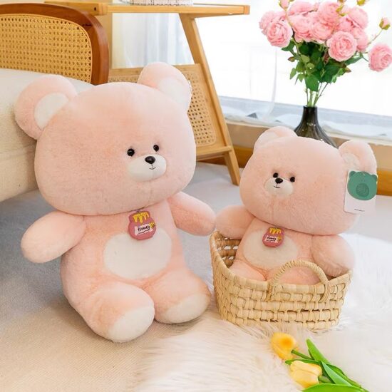 Lavender-scented teddy bear plush toy for children with calming pillow function