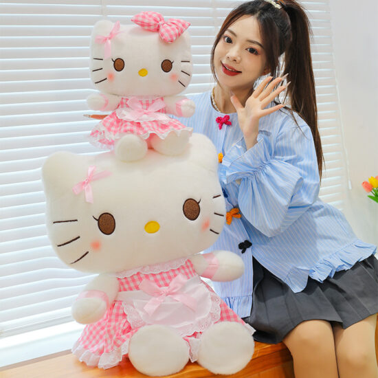 Cute Maid Cat Plush Doll Gift for Girls