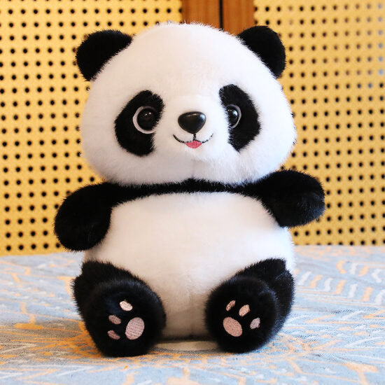 Cute Plush Panda Stuffed Animal for Kids – Realistic Panda Doll Gift Toy