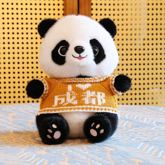 Cute Plush Panda Stuffed Animal for Kids – Realistic Panda Doll Gift Toy