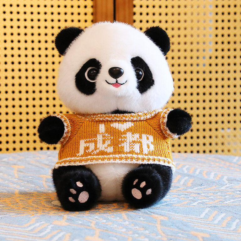 Cute Plush Panda Stuffed Animal for Kids – Realistic Panda Doll Gift Toy