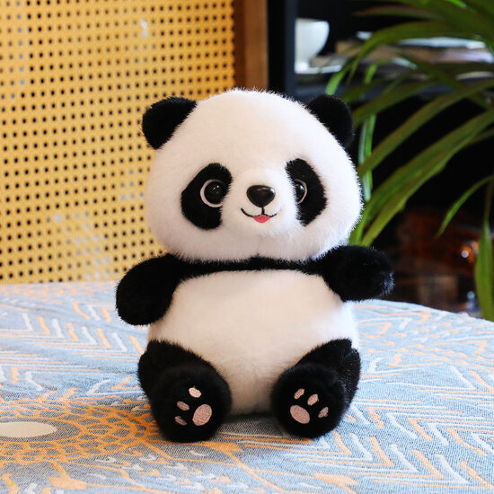 Cute Plush Panda Stuffed Animal for Kids – Realistic Panda Doll Gift Toy