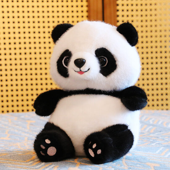 Cute Plush Panda Stuffed Animal for Kids – Realistic Panda Doll Gift Toy