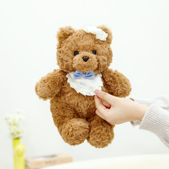 Soft and cuddly teddy bear plush toy pillow, perfect gift for girls and children

