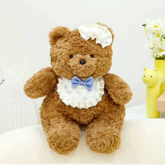 Soft and cuddly teddy bear plush toy pillow, perfect gift for girls and children

