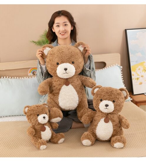 Cute hugging teddy bear plush toy for kids’ birthday gift