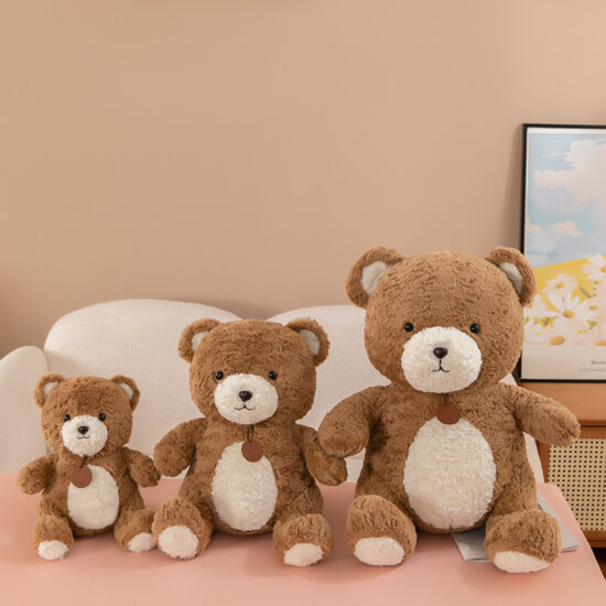 Cute hugging teddy bear plush toy for kids’ birthday gift