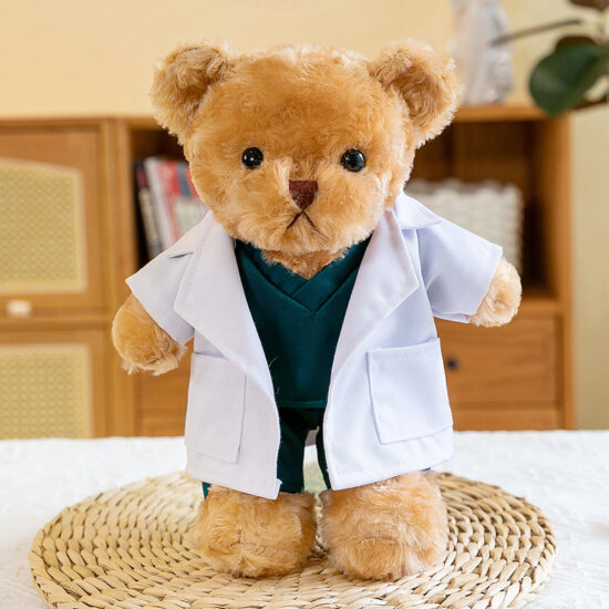Doctor Nurse Teddy Bear Plush Toy – Customizable with Logo, Perfect for Healthcare Gifts and Promotions