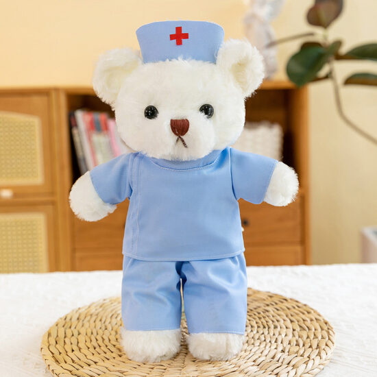 Doctor Nurse Teddy Bear Plush Toy – Customizable with Logo, Perfect for Healthcare Gifts and Promotions