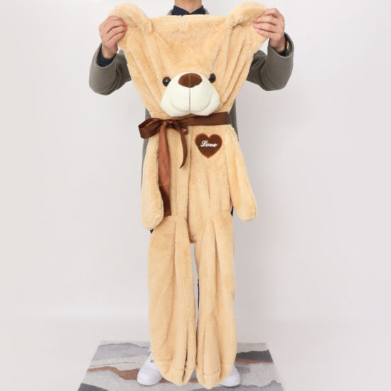 Large Teddy Bear Plush Shell – Unstuffed Toy Skin for DIY and Factory Use