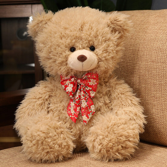Giant Teddy Bear Plush Toy with Bow Tie – Oversized Stuffed Animal for Girls

