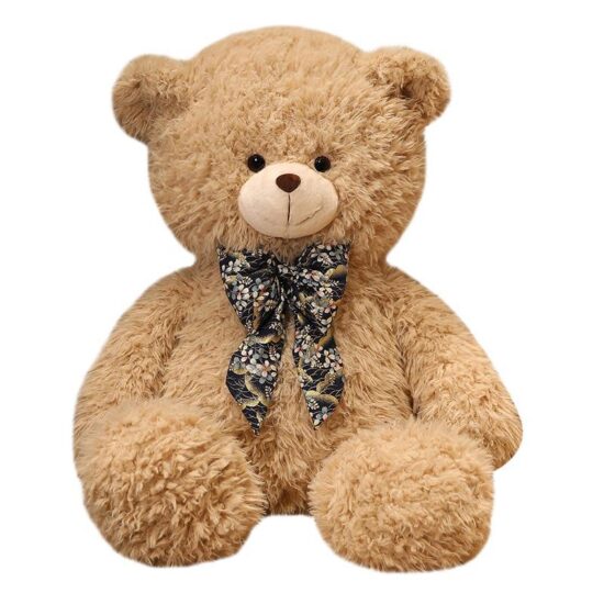 Giant Teddy Bear Plush Toy with Bow Tie – Oversized Stuffed Animal for Girls

