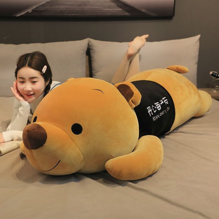 Giant Teddy Bear Plush Toy – Large Hugging Bear Pillow for Girls’ Bedroom