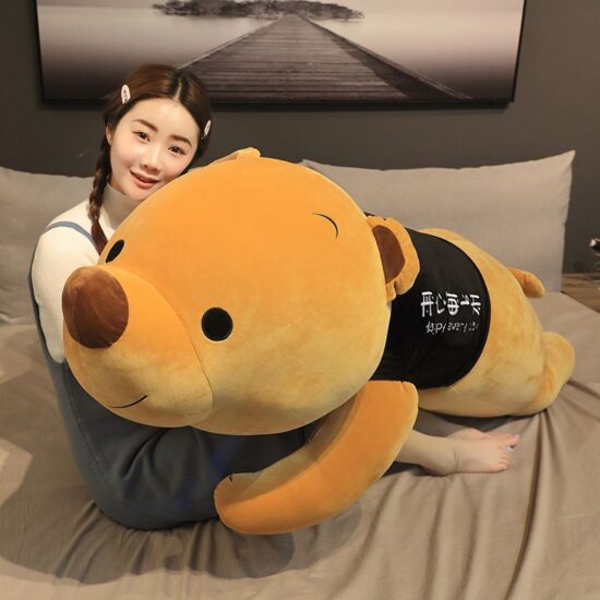 Giant Teddy Bear Plush Toy – Large Hugging Bear Pillow for Girls’ Bedroom