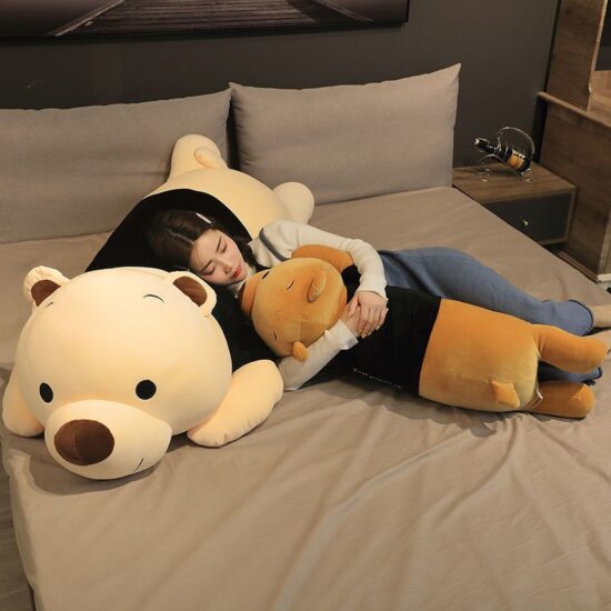 Giant Teddy Bear Plush Toy – Large Hugging Bear Pillow for Girls’ Bedroom