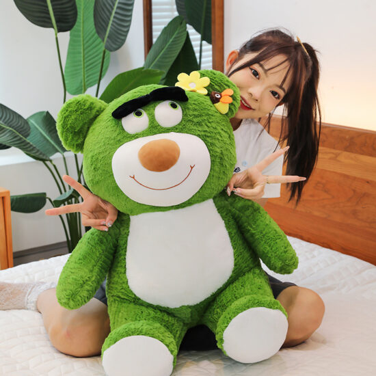  Glow Teddy Bear Plush Toy – Light-Up Firefly Nose Bear for Kids’ Gifts