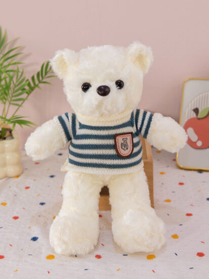 Graduation teddy bear plush toy wearing cap and gown, perfect gift for graduates