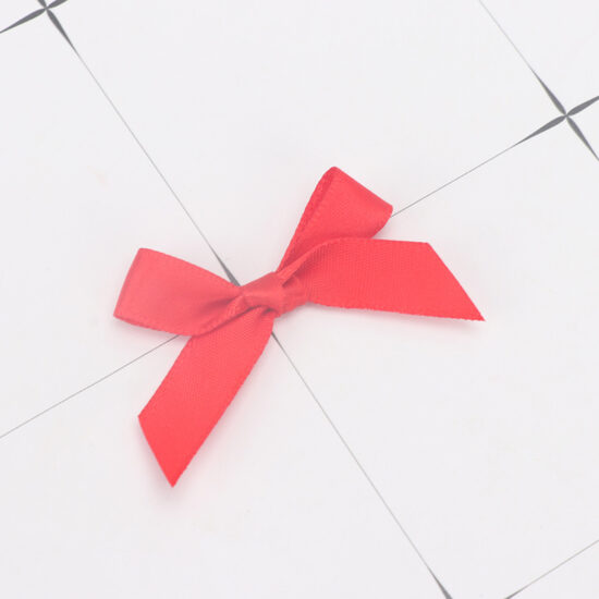 3mm polyester ribbon bows machine-made for lingerie and garment accessories