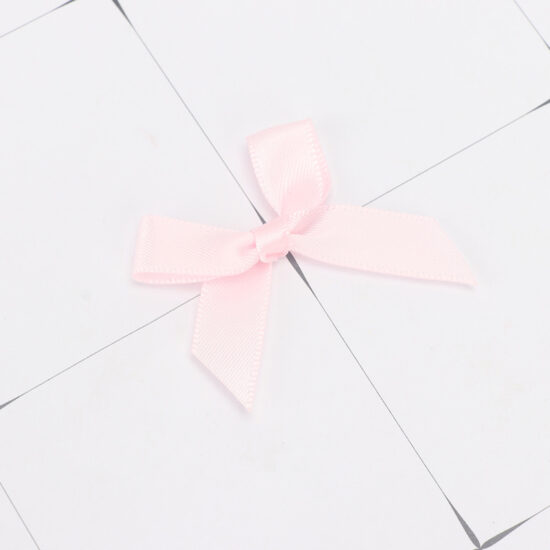 3mm polyester ribbon bows machine-made for lingerie and garment accessories