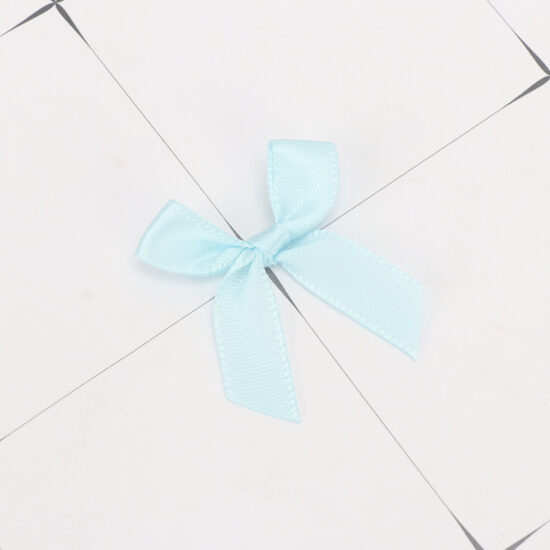 3mm polyester ribbon bows machine-made for lingerie and garment accessories