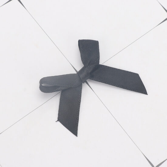 3mm polyester ribbon bows machine-made for lingerie and garment accessories