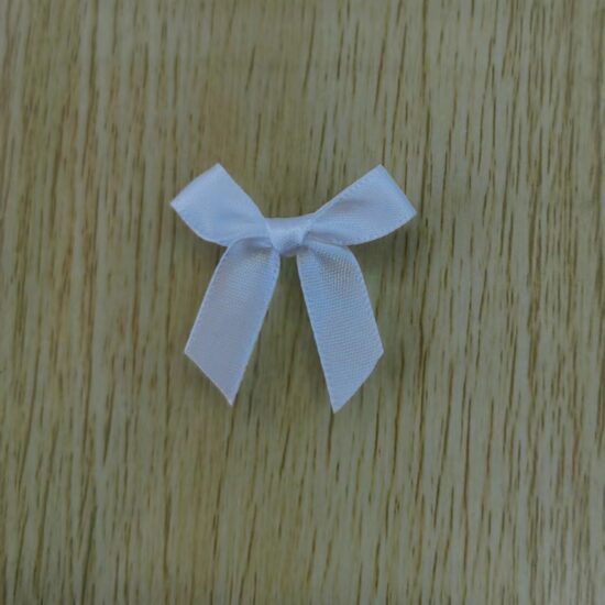 3mm polyester ribbon bows machine-made for lingerie and garment accessories