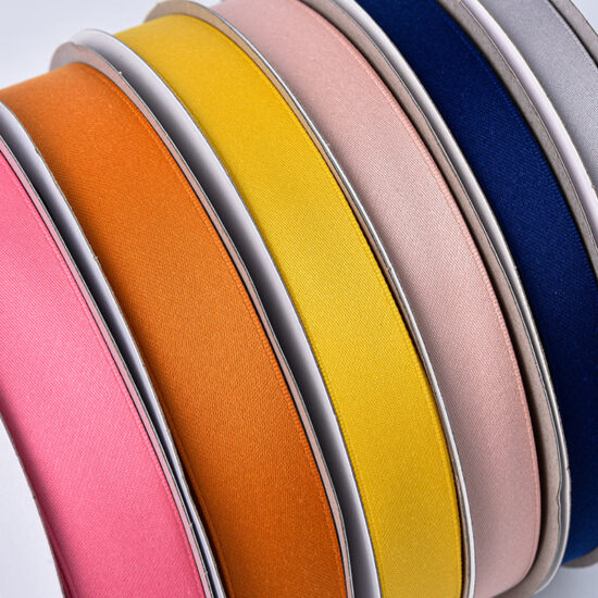 Korean matte cotton-polyester ribbon for DIY bows and gift wrapping