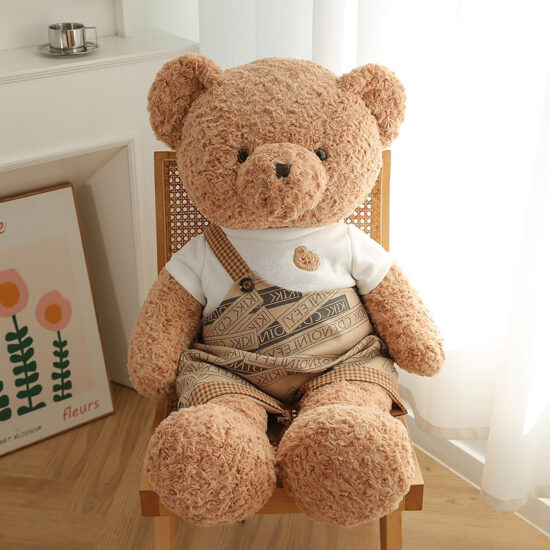 Large Soft Teddy Bear Plush Toy – Hugging Pillow for Girls and Bed Decor