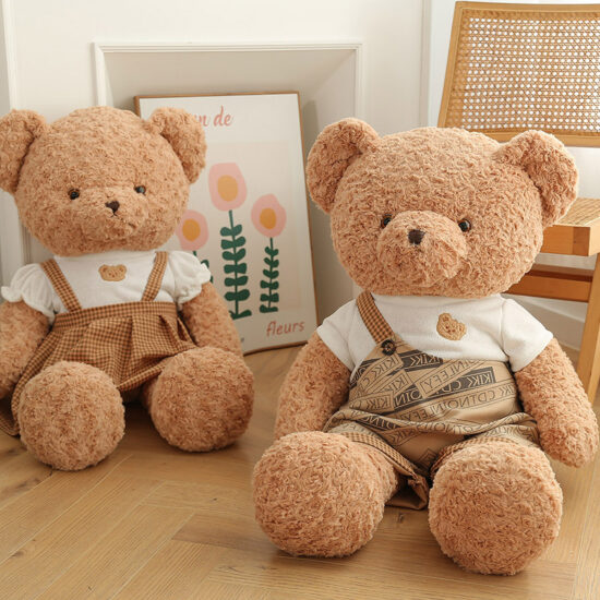 Large Soft Teddy Bear Plush Toy – Hugging Pillow for Girls and Bed Decor