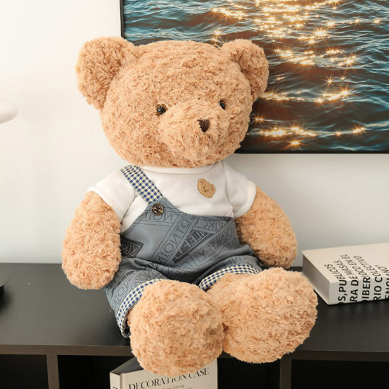 Large Soft Teddy Bear Plush Toy – Hugging Pillow for Girls and Bed Decor
