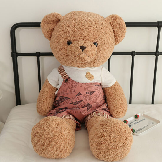 Large Soft Teddy Bear Plush Toy – Hugging Pillow for Girls and Bed Decor