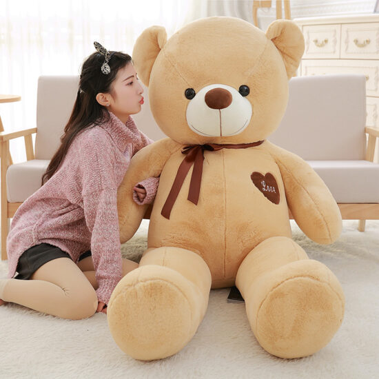 Large Plush Hugging Teddy Bear – Giant Stuffed Bear Doll Birthday Gift for Girls