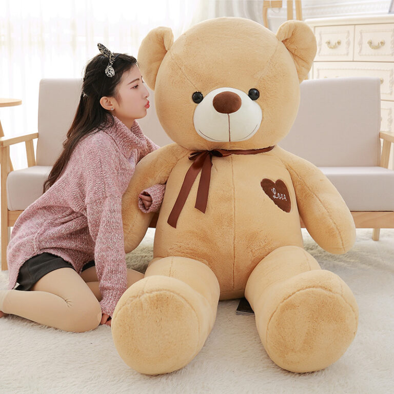 Large Plush Hugging Teddy Bear – Giant Stuffed Bear Doll Birthday Gift for Girls