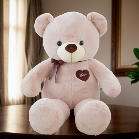 Large Plush Hugging Teddy Bear – Giant Stuffed Bear Doll Birthday Gift for Girls