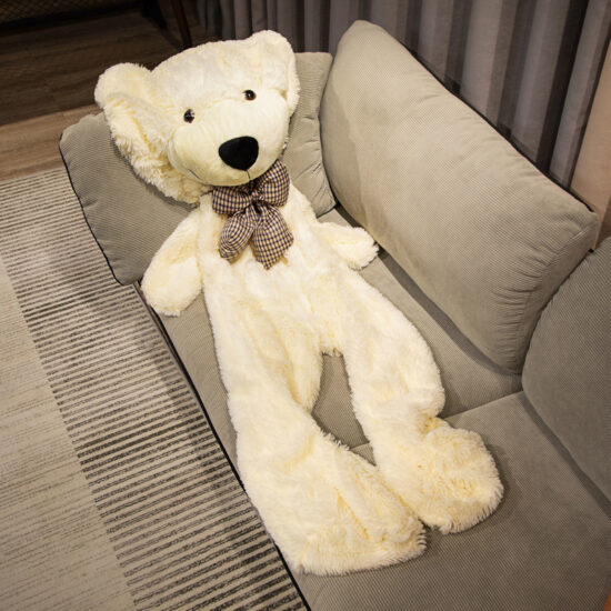 Large Teddy Bear Plush Shell – Semi-Finished Unstuffed Toy Skin for Stuffed Animal Manufacturing