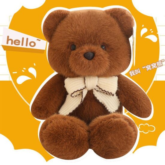 Large Teddy Bear Warrior Plush Toy – Soft Stuffed Doll Gift for Girls and Sleep