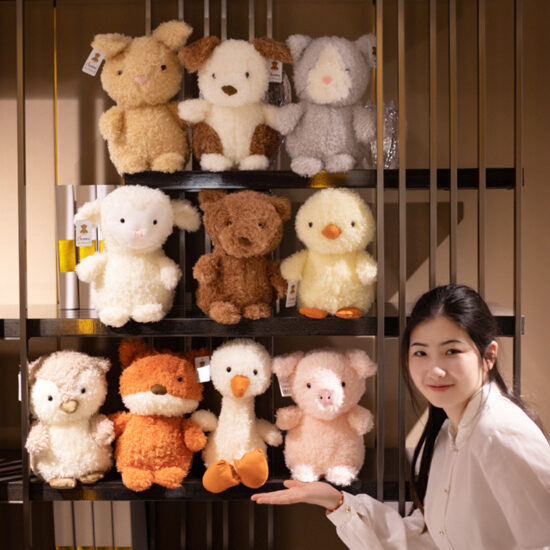 Little Series Curly Plush Animal Dolls – Mini Stuffed Toys for Kids and Claw Machines