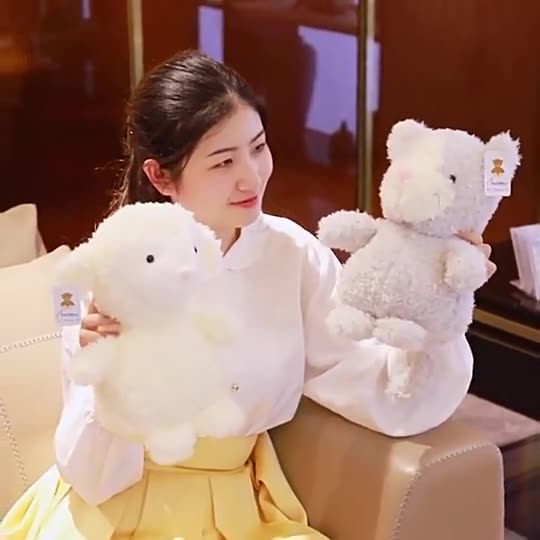 Little Series Curly Plush Animal Dolls – Mini Stuffed Toys for Kids and Claw Machines