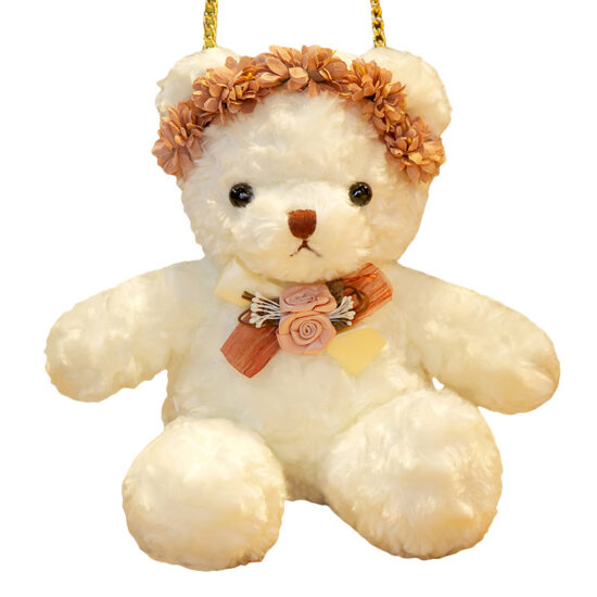 Lolita Style Bear Plush Bag Shell – Semi-Finished DIY Soft Girl Crossbody Purse