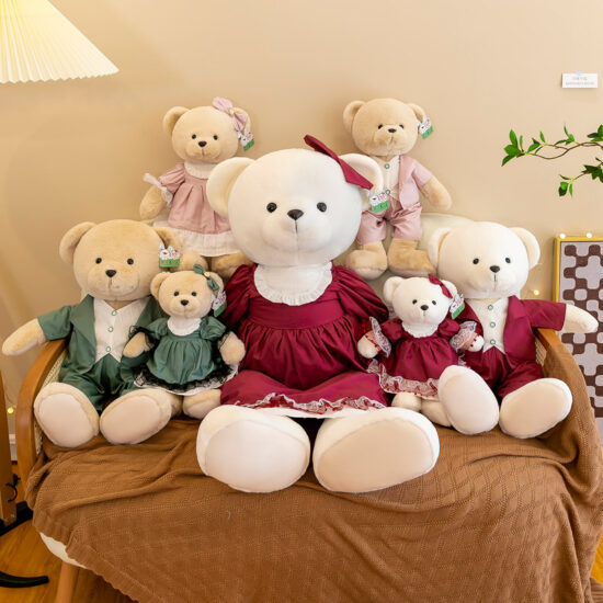 Love Couple Teddy Bear Plush Toys – Wedding & Gift Set