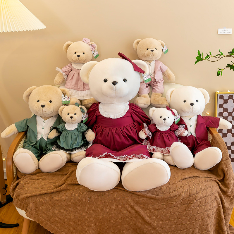 Love Couple Teddy Bear Plush Toys – Wedding & Gift Set