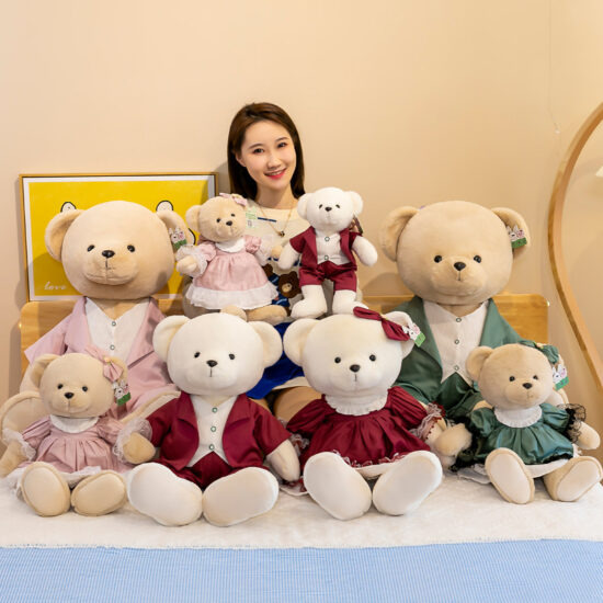 Love Couple Teddy Bear Plush Toys – Wedding & Gift Set
