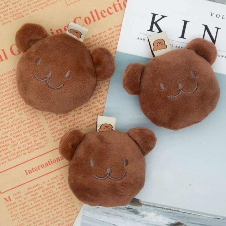Mini Cartoon Butter Teddy Bear Plush Keychain – Cute Soft Bag Pendant