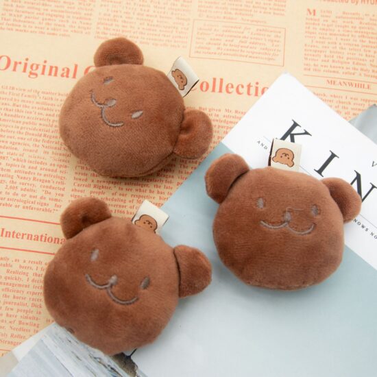 Mini Cartoon Butter Teddy Bear Plush Keychain – Cute Soft Bag Pendant