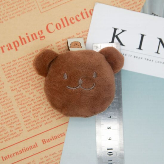 Mini Cartoon Butter Teddy Bear Plush Keychain – Cute Soft Bag Pendant