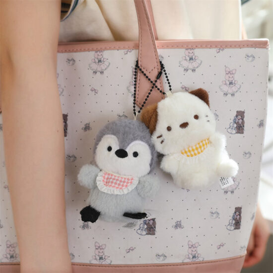 Mini Plush Animal Keychain Doll – Cute Desk Toy and Claw Machine Prize