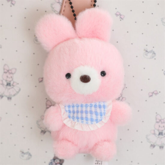Mini Plush Animal Keychain Doll – Cute Desk Toy and Claw Machine Prize